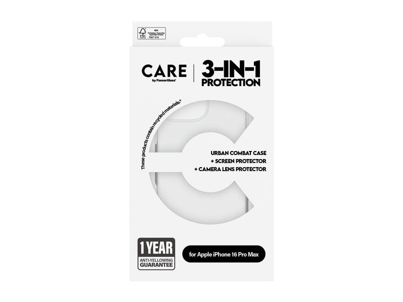 CARE by PanzerGlass Flagship 3-in-1 Bundle iPhone 16 Pro Max