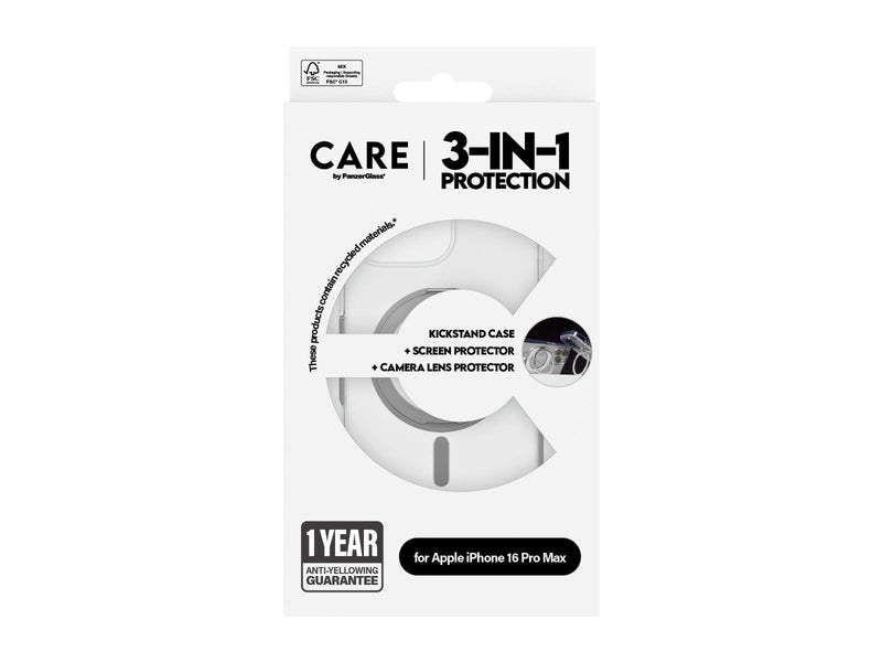 CARE by PanzerGlass Feature 3-in-1 Ceramic Bundle iPhone 16 Pro Max