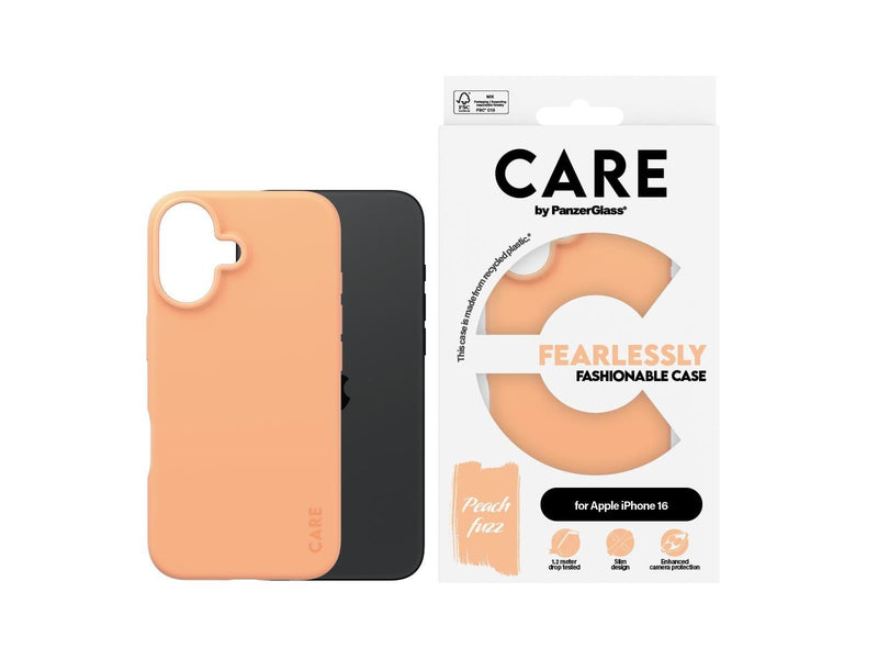 CARE by PanzerGlass Case Fashion Peachy iPhone 16