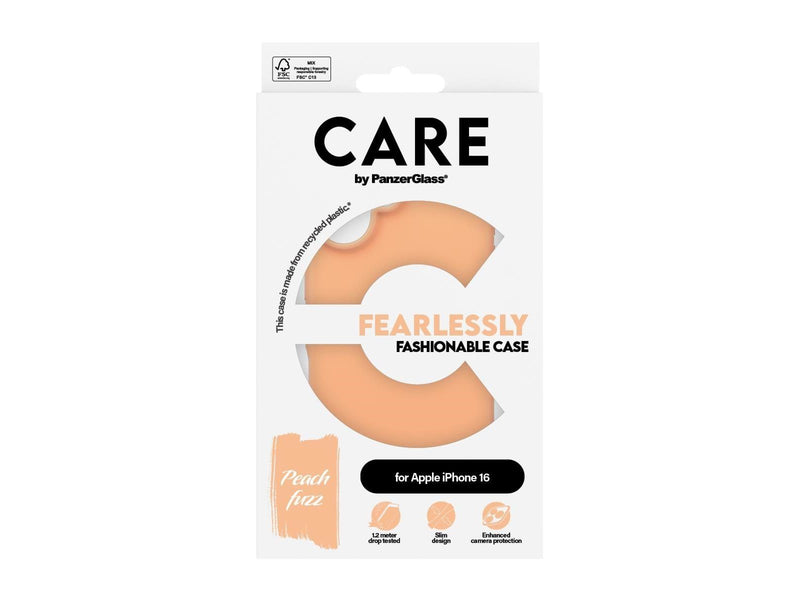 CARE by PanzerGlass Case Fashion Peachy iPhone 16