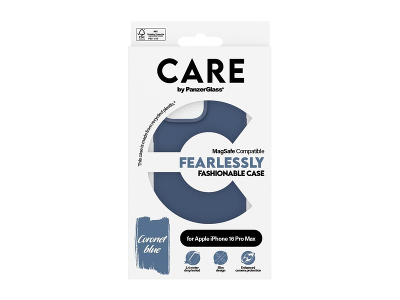 CARE by PanzerGlass Case Fashion Blue MagSafe iPhone 16 Pro Max