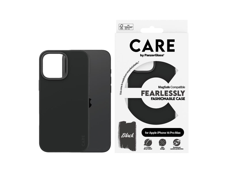 CARE by PanzerGlass Case Fashion Black MagSafe iPhone 16 Pro Max