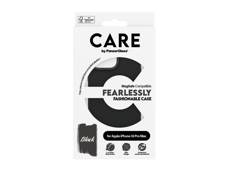 CARE by PanzerGlass Case Fashion Black MagSafe iPhone 16 Pro Max