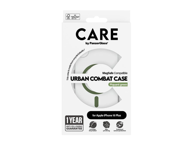 CARE by PanzerGlass Case Flagship Green MagSafe iPhone 16 Plus