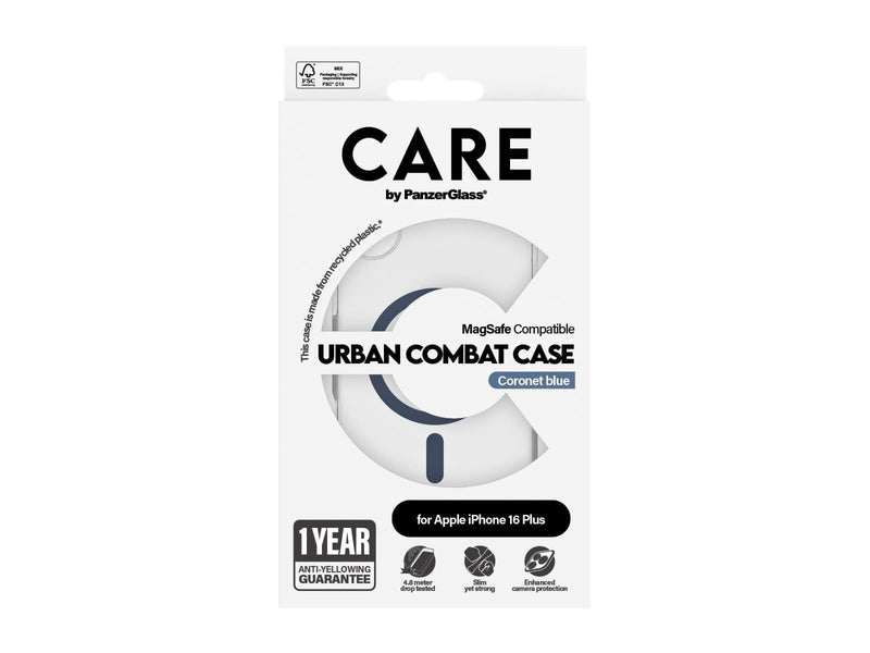 CARE by PanzerGlass Case Flagship Blue MagSafe iPhone 16 Plus