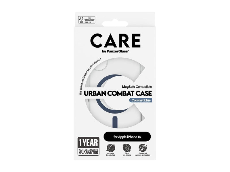 CARE by PanzerGlass Case Flagship Blue MagSafe iPhone 16
