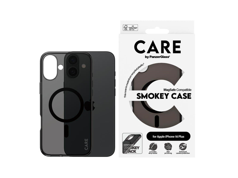 CARE by PanzerGlass Case Flagship Smokey with MagSafe iPhone 16 Plus