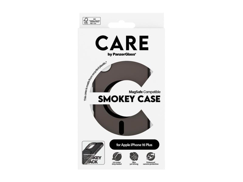 CARE by PanzerGlass Case Flagship Smokey with MagSafe iPhone 16 Plus