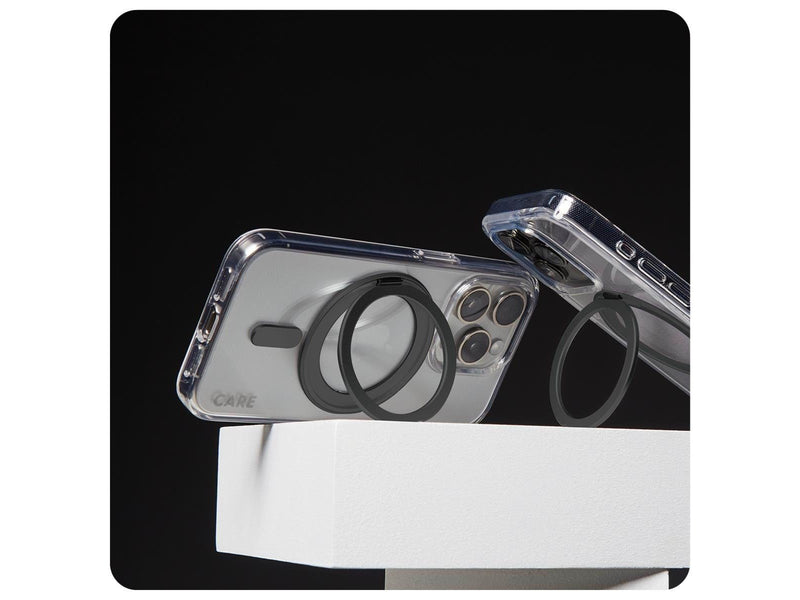 CARE by PanzerGlass Case Feature Black Kickstand & MagSafe iPhone 16 Pro Max