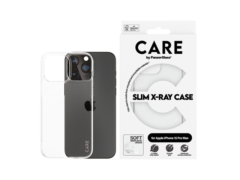 CARE by PanzerGlass Fashionable Case Transparent X-Ray Soft Basic iPhone 15 Pro Max