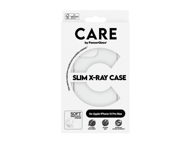CARE by PanzerGlass Fashionable Case Transparent X-Ray Soft Basic iPhone 15 Pro Max