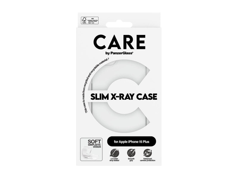 CARE by PanzerGlass Fashionable Case Transparent X-Ray Soft Basic iPhone 15 Plus