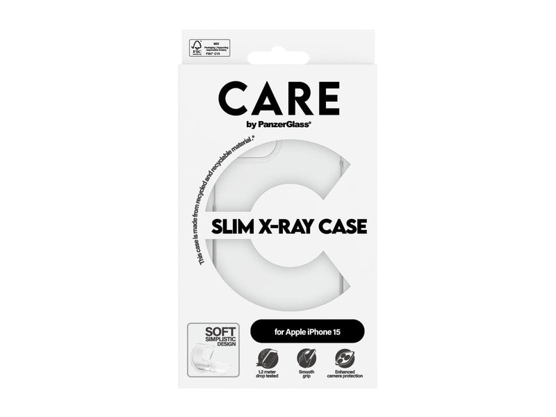 CARE by PanzerGlass Fashionable Case Transparent X-Ray Soft Basic iPhone 15
