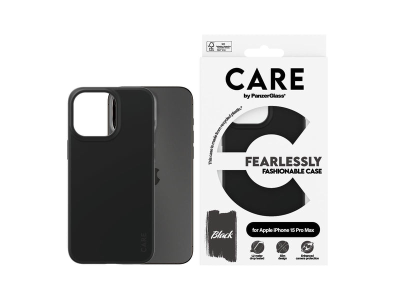 CARE by PanzerGlass Fashionable Case Black iPhone 15 Pro Max
