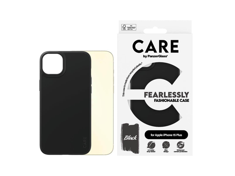 CARE by PanzerGlass Fashionable Case Black iPhone 15 Plus