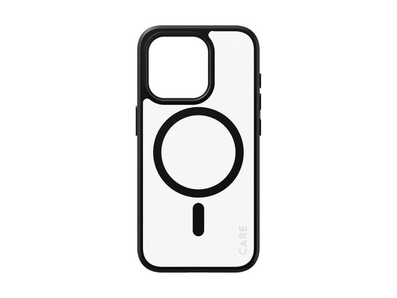 CARE by PanzerGlass Flagship Case Transparent Urban Combat w. Black MagSafe iPhone 15 Pro