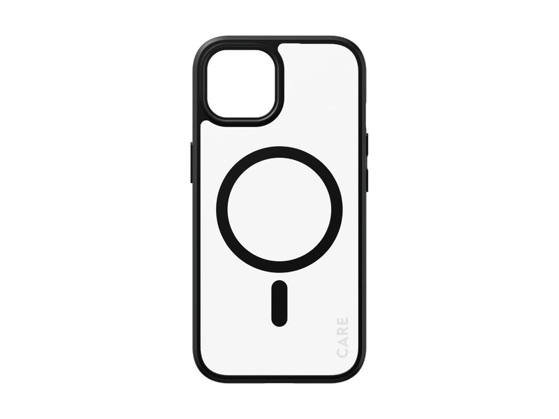 CARE by PanzerGlass Flagship Case Transparent Urban Combat w. Black MagSafe iPhone 15