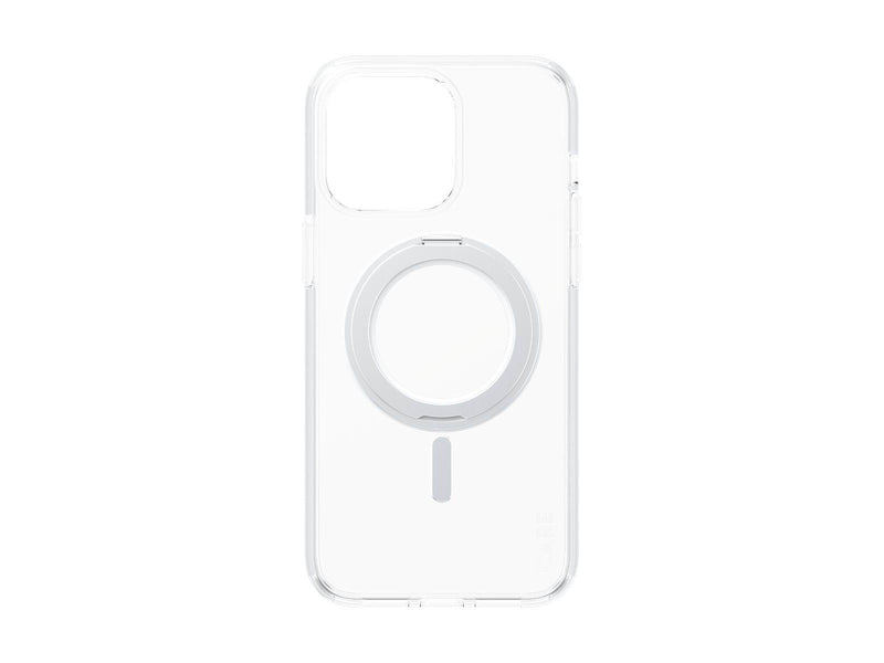 CARE by PanzerGlass Feature Case Transparent w. Silver Kickstand & MagSafe iPhone 15 Plus