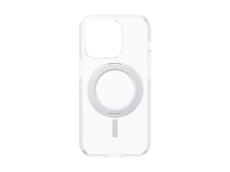 CARE by PanzerGlass Feature Case Transparent w. Silver Kickstand & MagSafe iPhone 15 Pro