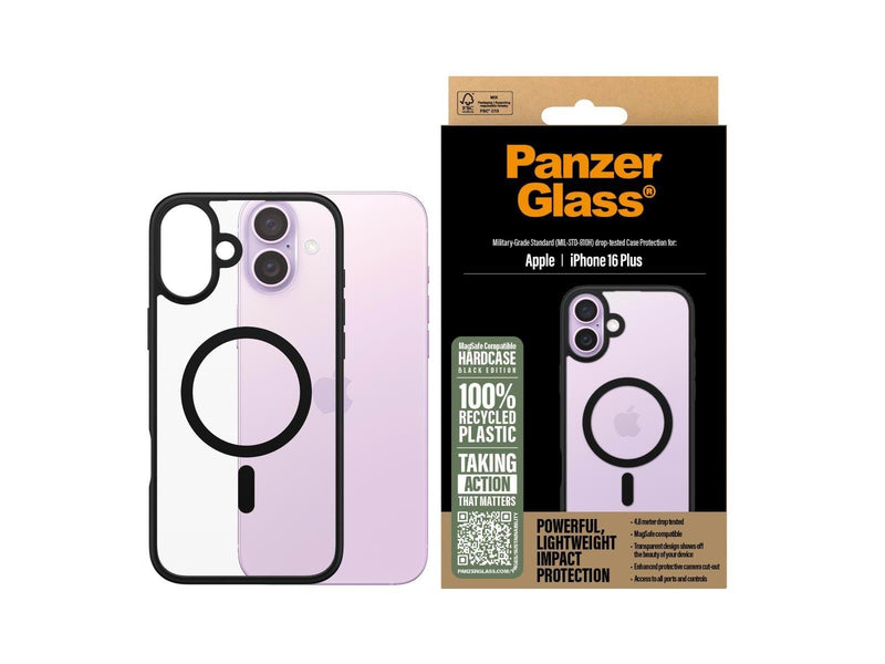PanzerGlass HardCase Black MagSafe iPhone 16 Plus