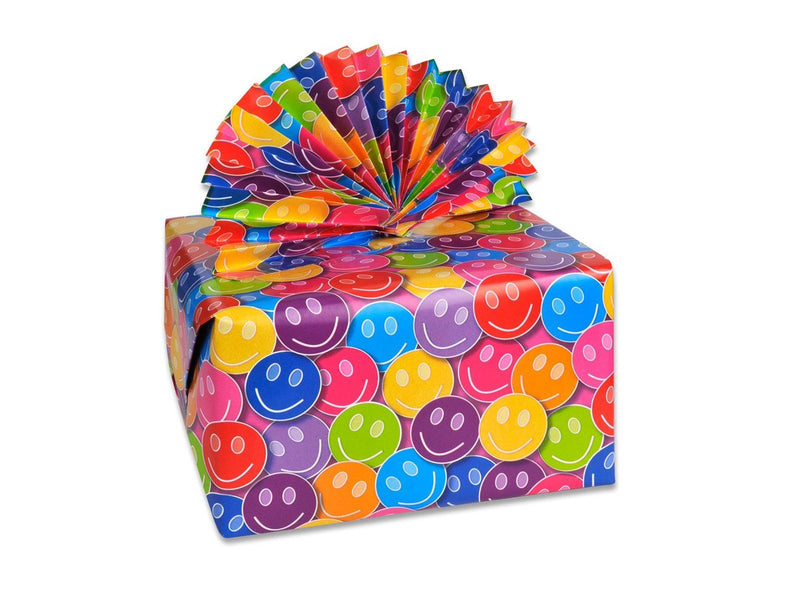 Rotolux Wrapping paper smiley face 3 m