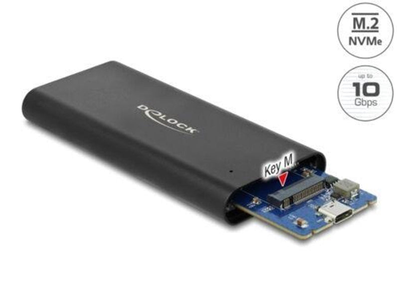 DeLOCK - Storage Enclosure - M.2 NVMe Card - USB 3.1 (Gen 2)