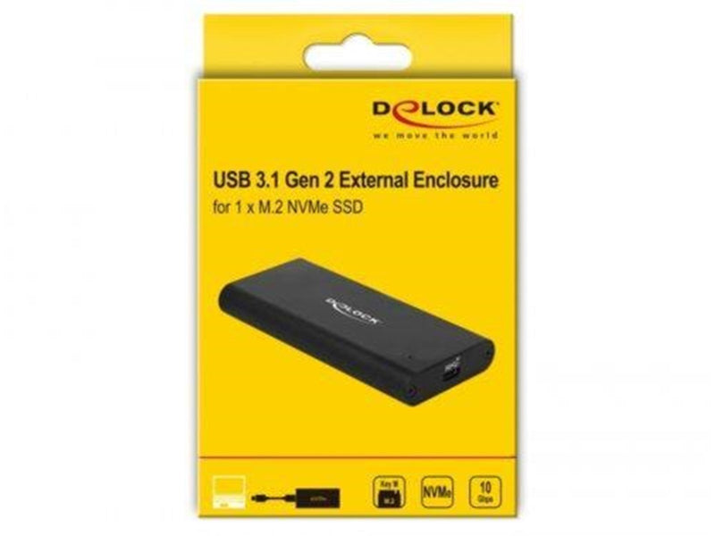 DeLOCK - Storage Enclosure - M.2 NVMe Card - USB 3.1 (Gen 2)