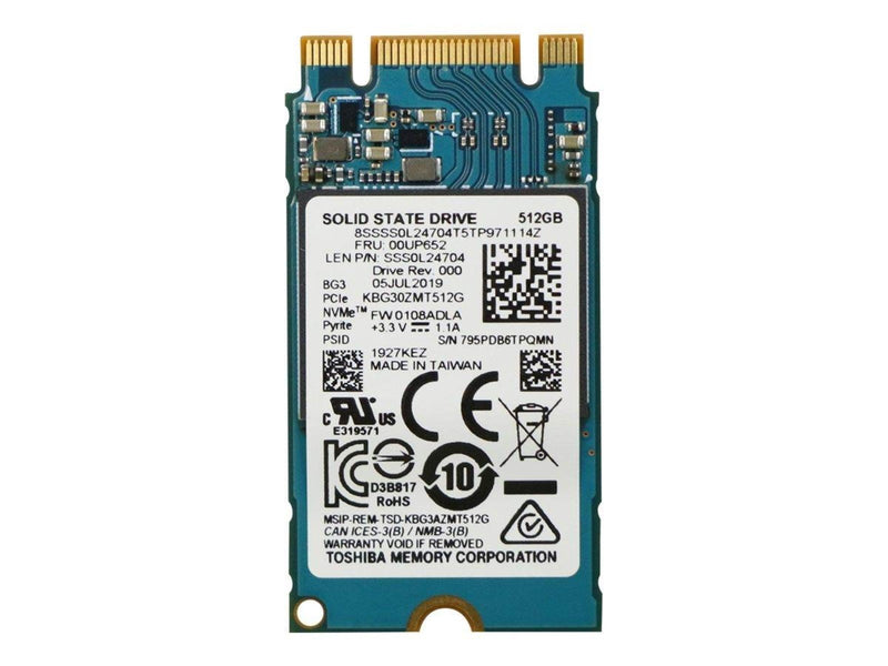 Lenovo Toshiba - SSD - 512 GB - PCIe 3.0 x2 (NVMe) - FRU