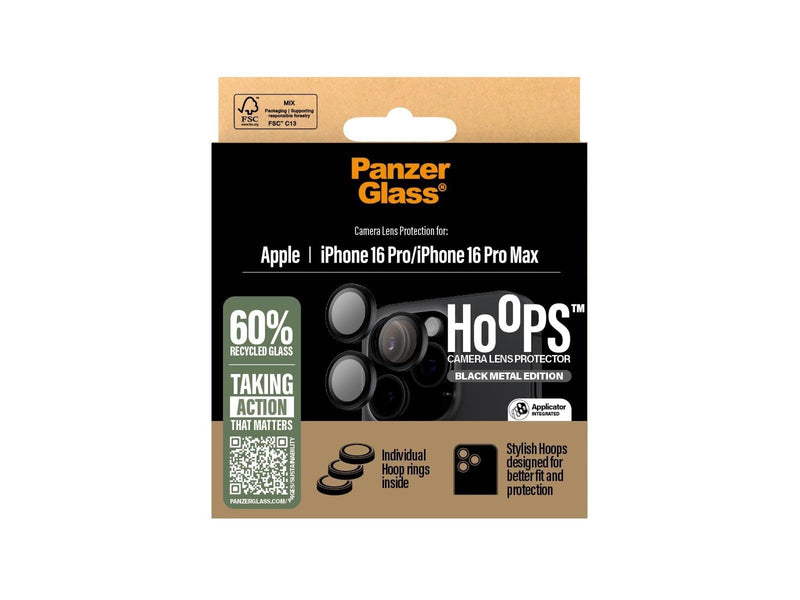 PanzerGlass Hoops™ Black Lens Protector iPhone 16 Pro | 16 Pro Max