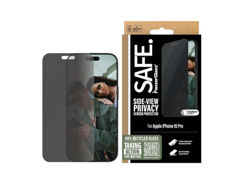 SAFE. by PanzerGlass Privacy Screen Protector iPhone 16 Pro  | Ultra-Wide Fit