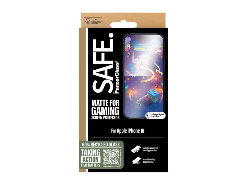 SAFE. by PanzerGlass Gaming Screen Protector iPhone 16 | Ultra-Wide Fit