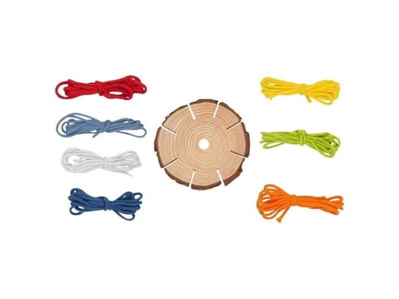 Goki Wooden Braid Disc Bracelets Making Craft Kit