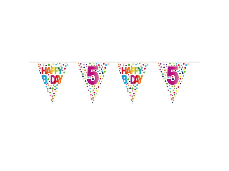 Folat BV Flag line Confetti 5 years 10 meters.