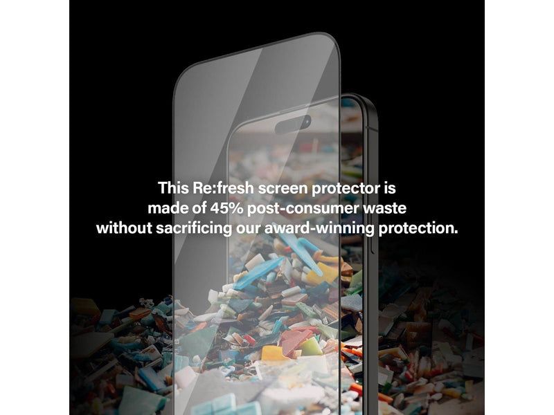 PanzerGlass Re:fresh Screen Protector iPhone 15 Pro Max | Ultra-Wide Fit w. EasyAligner