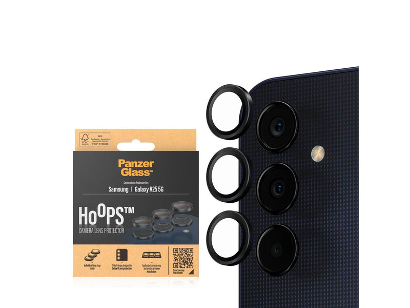 PanzerGlass Hoops™ Camera Lens Protector Samsung Galaxy A25 5G | Black