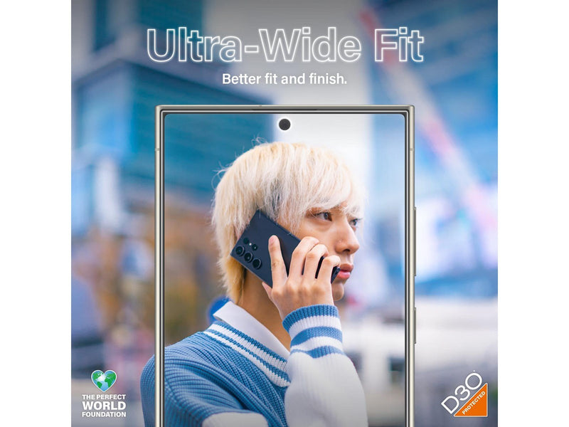 PanzerGlass MATRIX Screen Protector with D3O Samsung Galaxy S24 Ultra | Ultra-Wide Fit w. AlignerKit