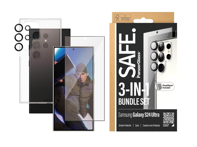 SAFE. by PanzerGlass 3-in-1 Pack Samsung Galaxy S24 Ultra
