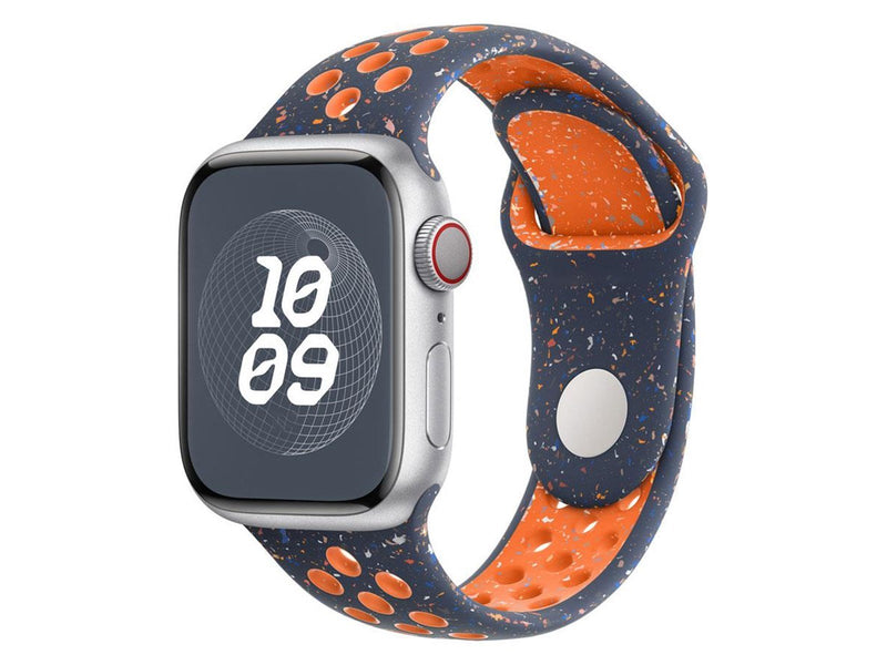 Lippa Apple Watch FLOUR Silicone Strap 42/44/45/49 - Dark Blue / Orange