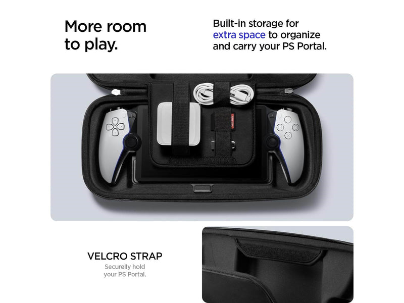 Spigen Rugged Armor Pro Pouch - black - Sony Playstation Portal - Miscellaneous Zubehör für Spielkonsole - PlayStation Portal