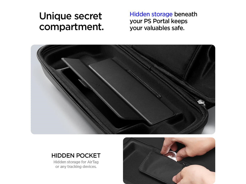 Spigen Rugged Armor Pro Pouch - black - Sony Playstation Portal - Miscellaneous Zubehör für Spielkonsole - PlayStation Portal