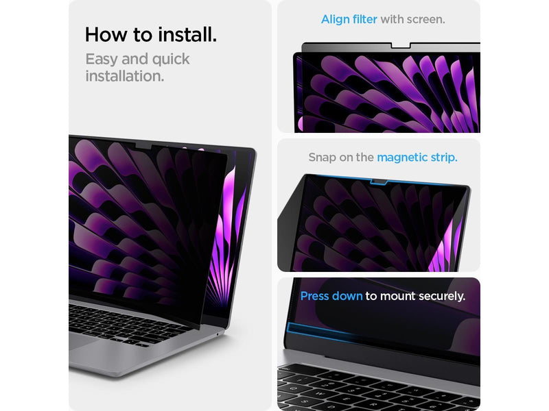 Spigen SafeView 1 Pack - MacBook Air 15" M4/M2
