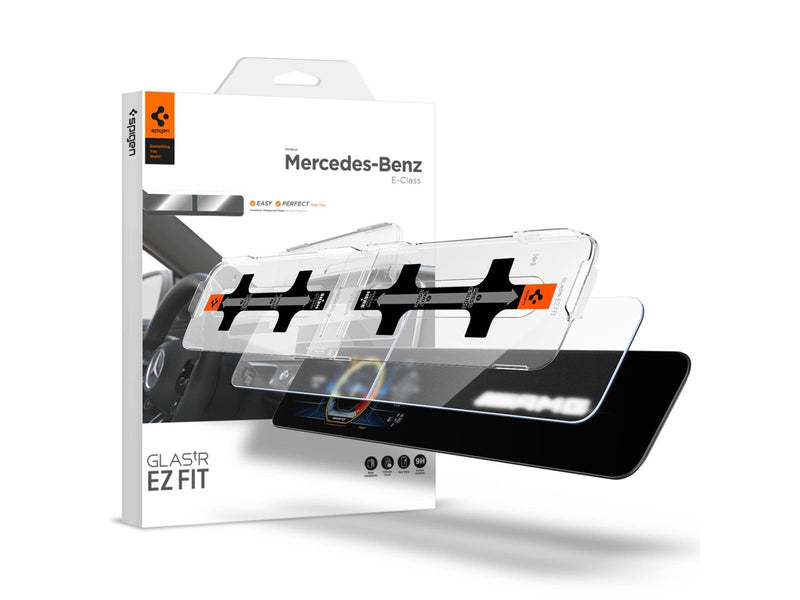 Spigen Mercedes Benz Glass tR EZ Fit Anti Glare Screen Protector 2 Pack - E-Class 2021/2020
