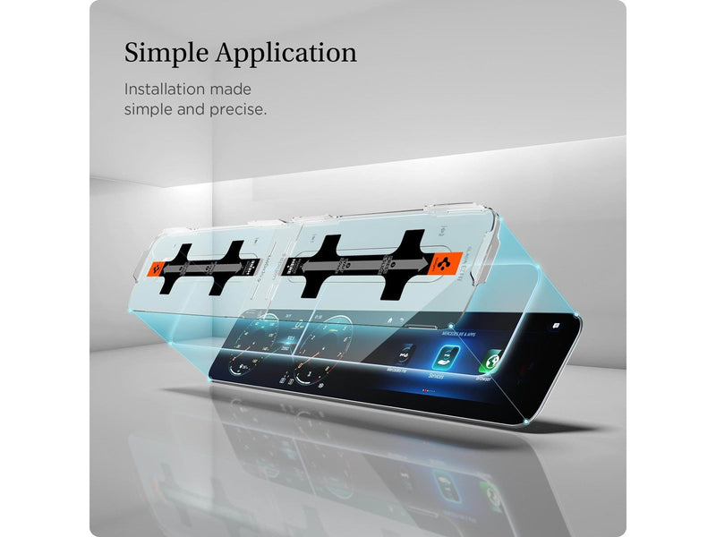 Spigen Mercedes Benz Glass tR EZ Fit Crystal Clear Screen Protector 2 Pack - A-Class 2021/2020