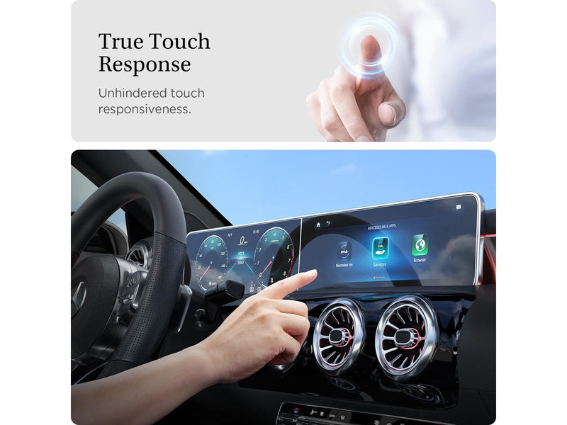 Spigen Mercedes Benz Glass tR EZ Fit Crystal Clear Screen Protector 2 Pack - A-Class 2021/2020