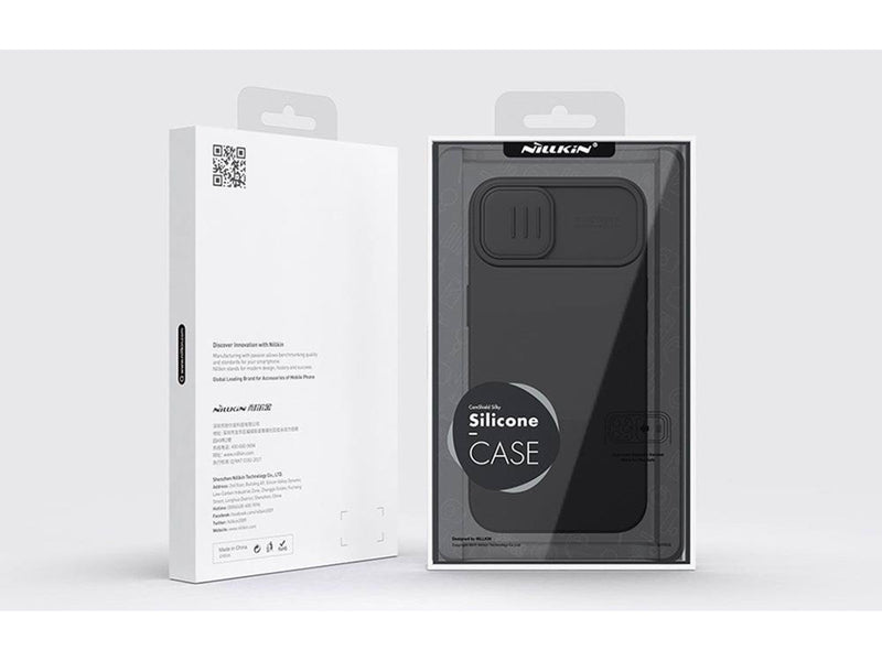 Nillkin CamShield Silky Silicone Case for iPhone 15 Plus (black)