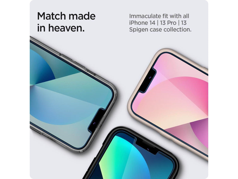 Spigen Glass tR EZ Fit HD 1 Pack open sensor - iPhone 16e/14/13/13 Pro
