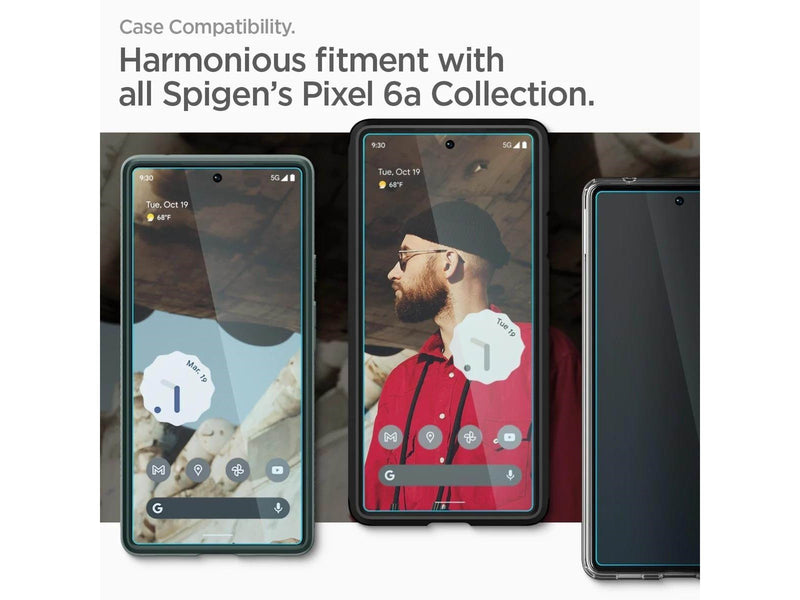 Spigen Glass AlignMaster 2 Pack - clear - Google Pixel 6a