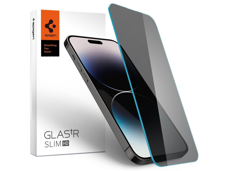 Spigen Glass tR Slim HD 1 Pack Anti Glare/Privacy Transparency Sensor Protection - iPhone 14 Pro Max