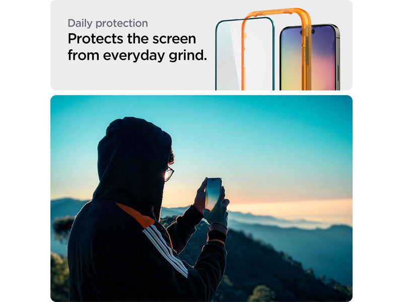 Spigen tR Align Master 2 Pack - FC black - iPhone 14 Pro