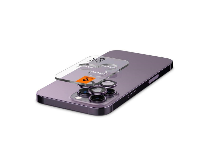 Spigen Glass EZ Fit Optik Pro 2 Pack - deep purple - iPhone 14 Pro/iPhone 14 Pro Max